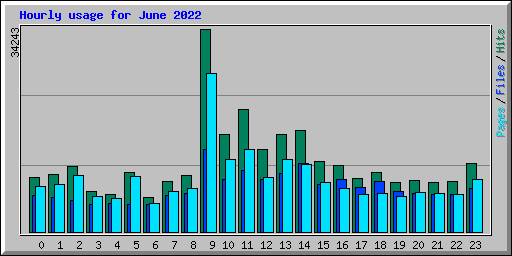 Hourly usage for June 2022